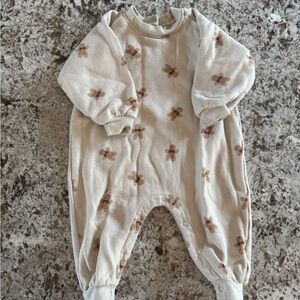 6- 12 months Rylee + Cru Gingerbread Crewneck Romper